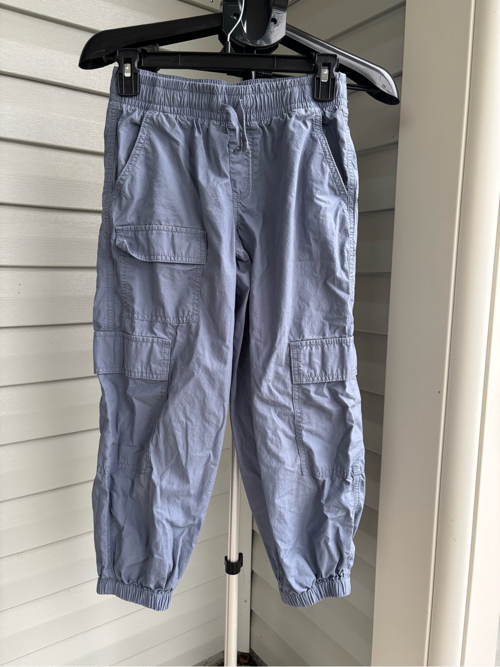 SO Girls Cargo Jogger Pants Size 10 Blue Elastic Waist Utility Cotton